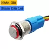 Nút Nhấn Inox Giữ 19mm Đầu Lòi Màu Đỏ 5 Chân